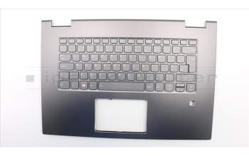 Lenovo 5CB0T04888 C-Abdeckung mit Tastatur, Englisch (GB), Eisengrau, Hintergrundbeleuchtung