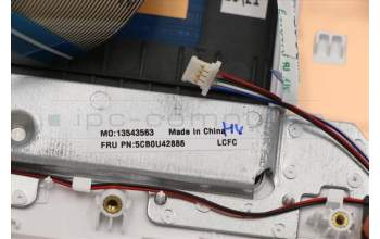 Lenovo 5CB0U42886 C-Abdeckung mit Tastatur, Englisch (GB), Weiß