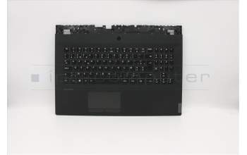 Lenovo 5CB0U42952 C-Cover with keyboard, Belgian, Black, Backlight, UK