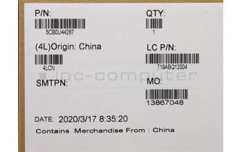 Lenovo 5CB0U44287 COVER Scharnier ASSY L 81Q9 MC FHD