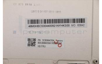Lenovo 5CB0W43504 Tastatur inkl. Topcase ASM_BE W 81Q8 MC W/KB