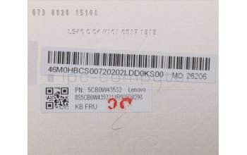 Lenovo 5CB0W43532 Tastatur inkl. Topcase ASM_UK W 81Q8 MC W/KB