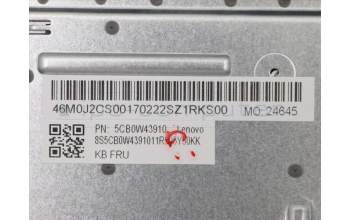 Lenovo 5CB0W43910 Tastatur inkl. Topcase ASM_PO W 81VS PG