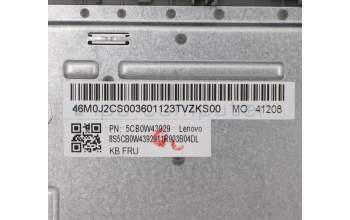 Lenovo 5CB0W43929 Tastatur inkl. Topcase ASM_US W 81VS PG