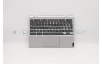Lenovo 5CB0W45487 C-Cover with keyboard, Italian, Platinum Grey, Non-Fingerprint, UK
