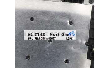 Lenovo 5CB0W45667 Tastatur inkl. Topcase ASM_US INTE L81W8IMRBK