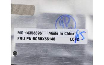 Lenovo 5CB0X56146 Tastatur inkl. TopcaseASM_CZ-SK L81YK BLFPGG