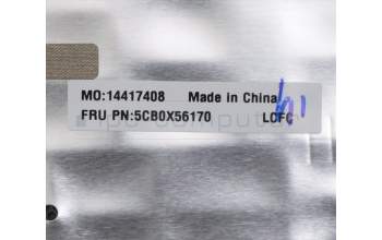 Lenovo 5CB0X56170 Tastatur inkl. Topcase ASM_UK L81YK BLFPGG