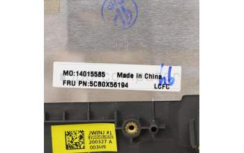 Lenovo 5CB0X56194 C-Cover with keyboard,Russian,Platinum Grey,Backlight,Non_Fingerprint