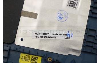 Lenovo 5CB0X56208 C-Abdeckung mit Tastatur, Tschechisch, Hintergrundbeleuchtung, Fingerabdruck