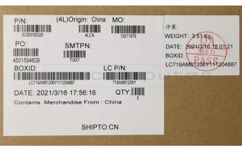 Lenovo 5CB0X56326 Tastatur inkl. TopcaseASM_AR-E L81YK NBLFPGG