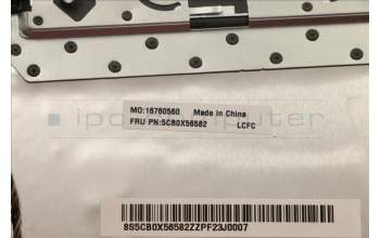 Lenovo 5CB0X56582 C-Abdeckung mit Tastatur, Französisch/Arabisch, schwarz, Ohne_Fingerabdruckscanner