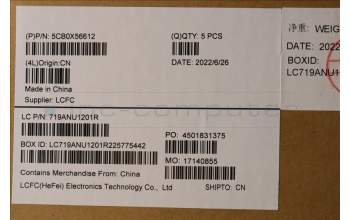 Lenovo 5CB0X56612 Tastatur inkl. Topcase ASM_FR-ARL81WANFPPGYDIS