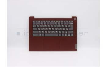 Lenovo 5CB0X56748 C-Cover with keyboard,Arabic,Coral Red,Non_Backlight,Fingerprint
