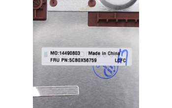 Lenovo 5CB0X56759 Tastatur inkl. TopcaseASM_CZ-SKL81WAFPCRDDIS