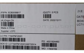 Lenovo 5CB0X56817 Tastatur inkl. Topcase ASM_FR L81WC FPABDIS