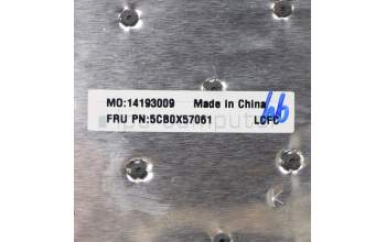 Lenovo 5CB0X57061 C-Cover with keyboard, Hebrew, Iron Grey, US