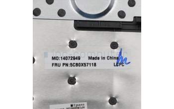 Lenovo 5CB0X57118 C-Cover with keyboard,Italian,Iron Grey,Non_Backlight