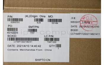 Lenovo 5CB0X57515 Tastatur inkl. Topcase ASM_KO L81WB FPPGYDIS