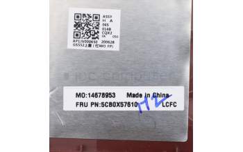 Lenovo 5CB0X57610 Tastatur inkl. Topcase ASM_AR-EL81WBNFPCRDDIS