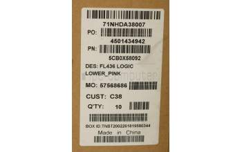 Lenovo 5CB0X58092 COVER Lower case C 81WJ_PINK