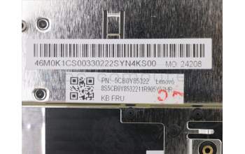 Lenovo 5CB0Y85322 Tastatur inkl. Topcase ASM_BE BL NFP W81X1PG