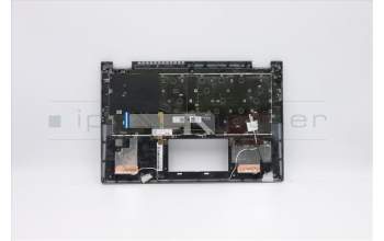 Lenovo 5CB0Y85366 C-Abdeckung mit Tastatur, Italienisch, Platingrau, Hintergrundbeleuchtung, Fingerabdruck