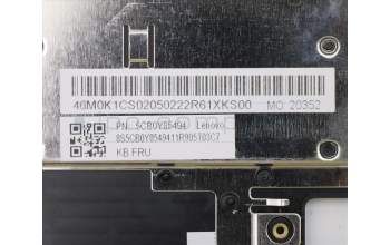 Lenovo 5CB0Y85494 Tastatur inkl. Topcase ASM_TR W 81X1 GY