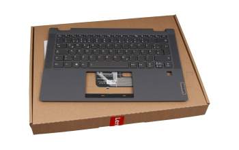 5CB0Y85503 Original Lenovo Tastatur inkl. Topcase DE (deutsch) grau/grau mit Backlight