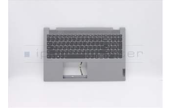 Lenovo 5CB0Y85684 C-Abdeckung mit Tastatur, USA – Englisch, Platingrau, Hintergrundbeleuchtung, Ohne_Fingerabdruckscanner