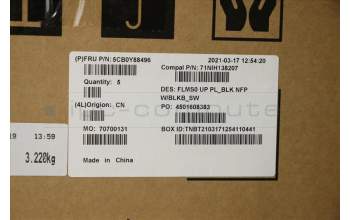 Lenovo 5CB0Y88496 COVER Upper C81YH PL_BLK NFP BLKB_SW