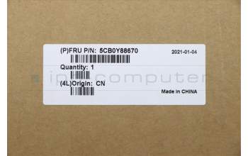Lenovo 5CB0Y88670 COVER Upper C81YH AL_SIL FP BLKB_SW