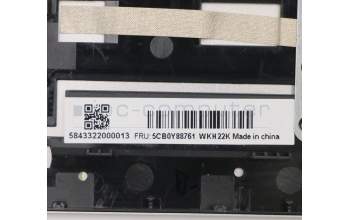 Lenovo 5CB0Y88761 COVER Upper C81YH AL_SIL FP BLKB_US