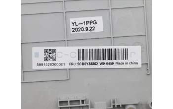 Lenovo 5CB0Y88862 COVER Upper C81YH PL_SIL NFP BLKB_GER