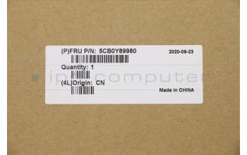 Lenovo 5CB0Y89980 C-Cover with keyboard, Hebrew, Platinum Grey, Backlight, Fingerprint