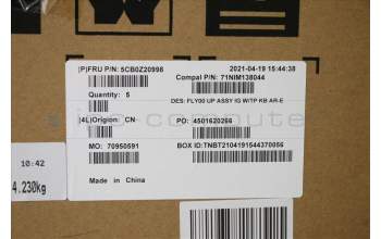 Lenovo 5CB0Z20998 Tastatur inkl. Topcase ASM C81YT KB AR-E