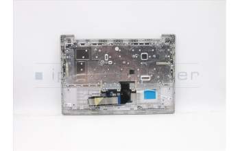 Lenovo 5CB0Z27781 C-Abdeckung mit Tastatur, Belgisch, Platingrau, Ohne Hintergrundbeleuchtung, GB
