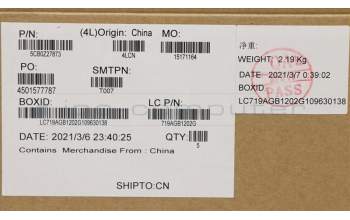 Lenovo 5CB0Z27873 Tastatur inkl. Topcase ASM_IT_IG_AL_GY