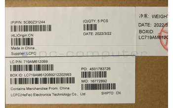 Lenovo 5CB0Z31244 Tastatur inkl. Topcase ASM_USL81YKNFPNBLAB