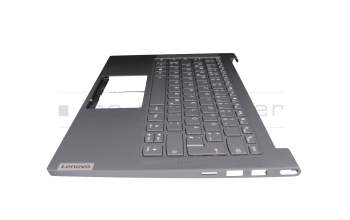 5CB0Z32107 Original Lenovo Tastatur inkl. Topcase DE (deutsch) grau/grau mit Backlight