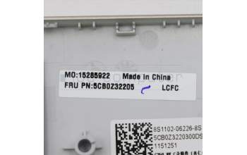 Lenovo 5CB0Z32205 Tastatur inkl. Topcase ASM_CZ-SK B 82BB AL