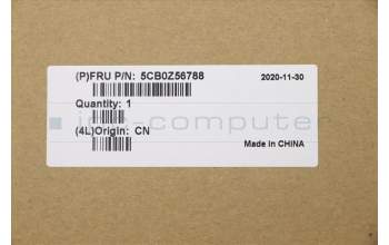 Lenovo 5CB0Z56788 C-Abdeckung mit Tastatur, Englisch (GB), Eisblau, Ohne_Hintergrundbeleuchtung