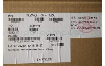 Lenovo 5CB0Z69356 COVER, AMD_D Cover_WWAN LTE_Black