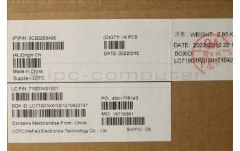 Lenovo 5CB0Z69496 COVER FRU B_COVER_RGB_ASSY