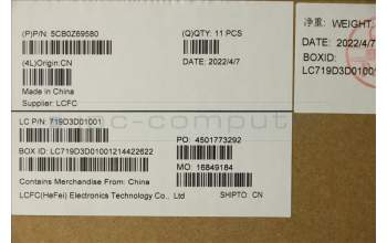 Lenovo 5CB0Z69580 COVER FRU T15G2_C_COVER_AM_W_FPR BK NE