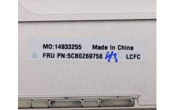 Lenovo 5CB0Z69758 Tastatur inkl. Topcase ASM_UK L 82BGMC