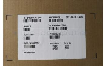 Lenovo 5CB0Z70216 C-Abdeckung mit Tastatur, USA – Englisch, Tiefschwarz, Hintergrundbeleuchtung