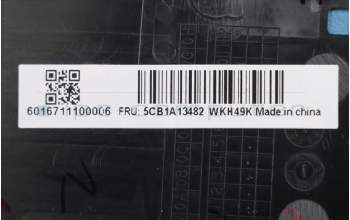 Lenovo 5CB1A13482 COVER Upper C81YM AL_BLU FP BLKB_RUS