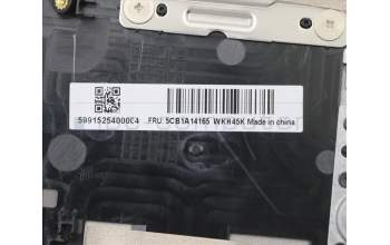 Lenovo 5CB1A14165 C-Cover with keyboard, French, Black, Backlight, Fingerprint, US