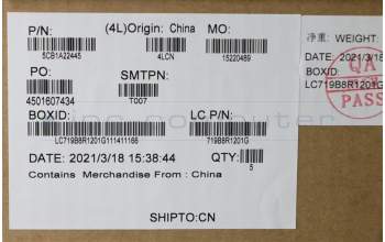 Lenovo 5CB1A22445 Tastatur inkl. Topcase ASM_NORDICL82BJDM